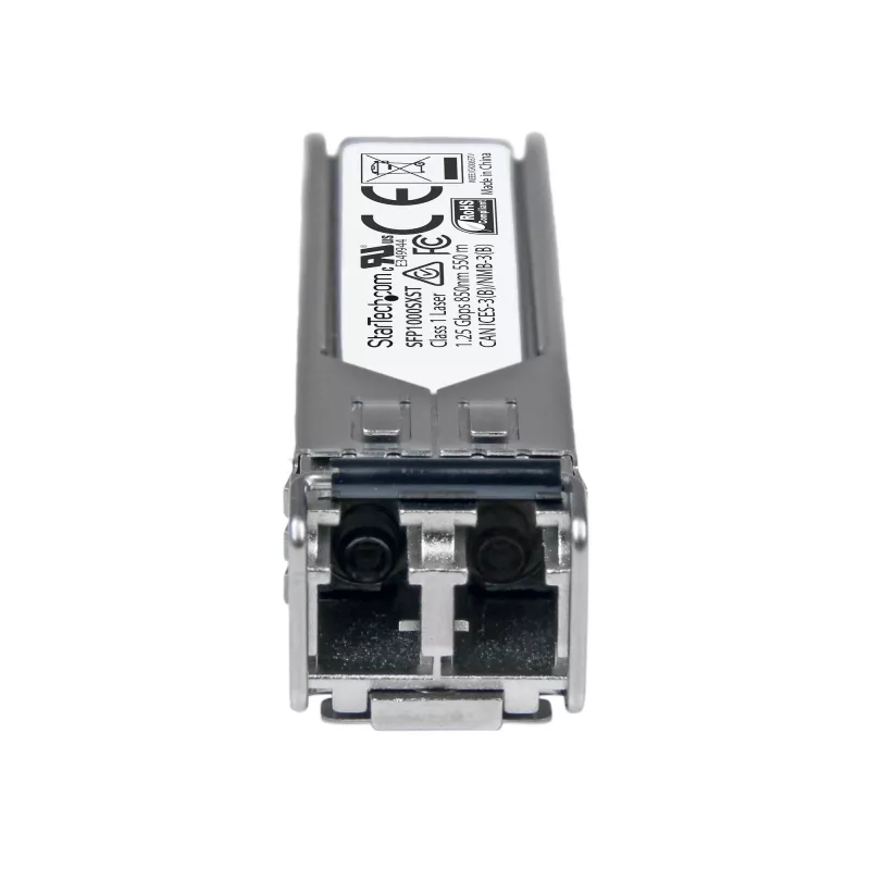 StarTech.com módulo transceptor SFP conforme a MSA - 1000BASE-SX~módulo SFP sin codificar MSA - 1000BASE-SX - transceptor de fibra multimodo (MMF) 1GbE - SFP Gigabit Ethernet 1GE - LC 550m - 850nm - DDM