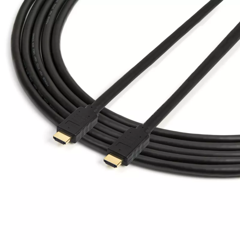 StarTech.com cable HDMI 2.0 Premium certificado de 4,6 m (15 pies) con Ethernet – cable HDMI High Speed Ultra HD 4K 60Hz HDR10 – cable HDMI largo (macho/macho) – para monitores UHD, televisores, pantallas