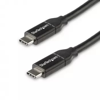 StarTech.com cable USB-C a USB-C con 5A PD - M/M - 0,5 m - USB 2.0 - certificado USB-IF