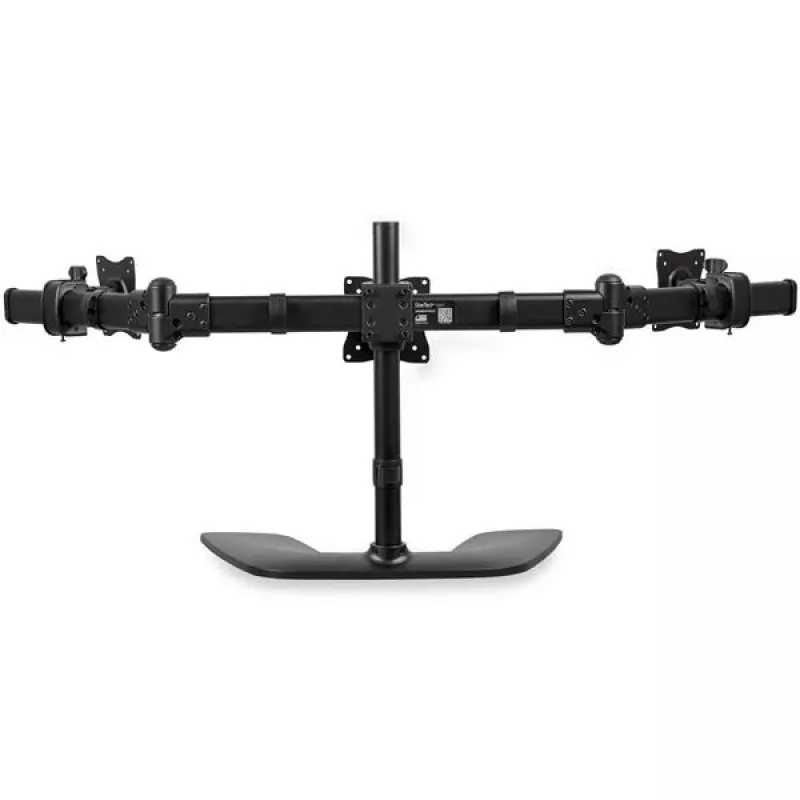 StarTech.com soporte de escritorio para triple monitor - articulado, abrazadera, 24 kg, 33 cm (13 pulgadas), 68,6 cm (27 pulgadas), 100 x 100 mm, negro