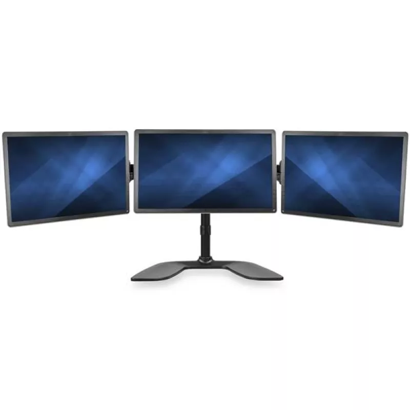 StarTech.com soporte de escritorio para triple monitor - articulado, abrazadera, 24 kg, 33 cm (13 pulgadas), 68,6 cm (27 pulgadas), 100 x 100 mm, negro