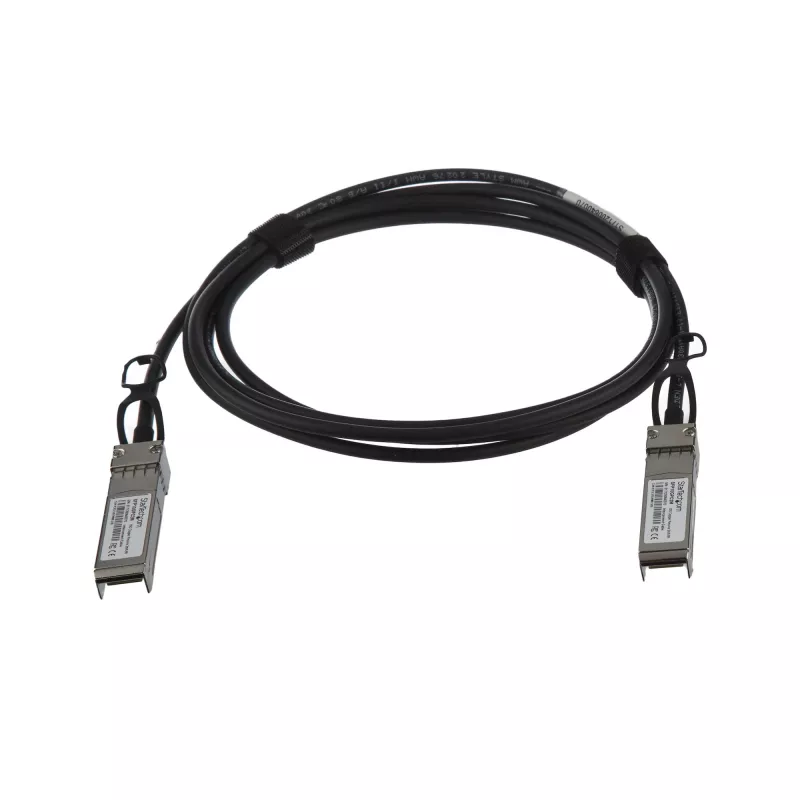 StarTech.com cable breakout Twinax Direct Attach SFP+ a SFP+ 10G de 2m compatible MSA sin codificar – DAC de cobre SFP+ 10 GbE 10 Gbps Low Power módulo transceptor pasivo DAC