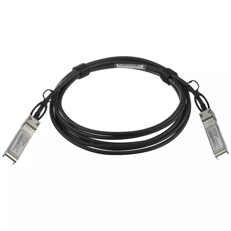 StarTech.com cable breakout Twinax Direct Attach SFP+ a SFP+ 10G de 3m compatible MSA sin codificar - DAC de cobre SFP+ 10 GbE 10 Gbps Low Power módulo transceptor pasivo DAC