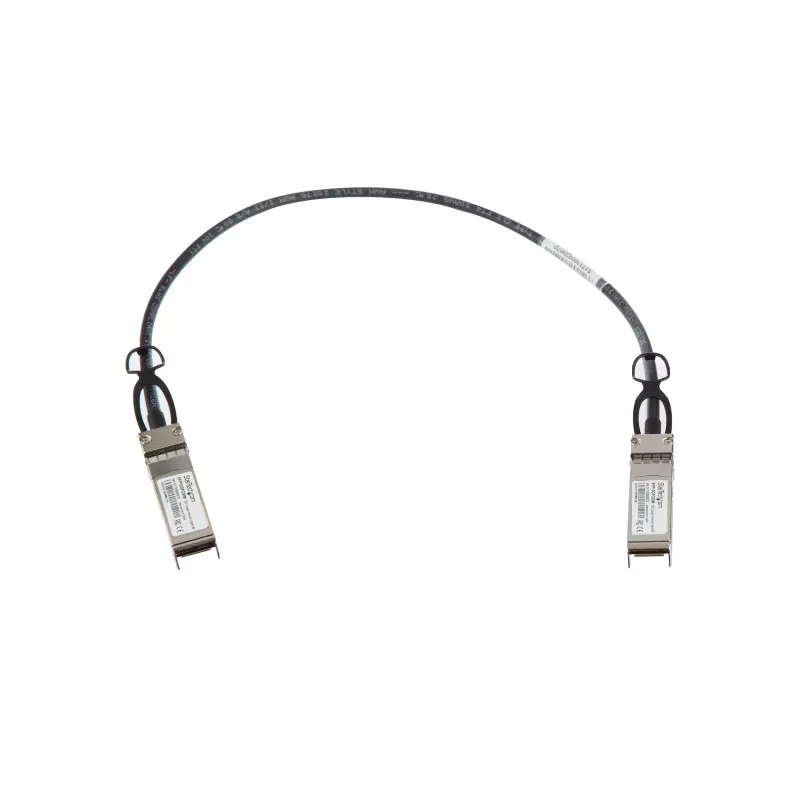StarTech.com cable breakout Twinax Direct Attach SFP+ a SFP+ 10G de 0.5m compatible MSA sin codificar - DAC de cobre SFP+ 10 GbE 10 Gbps Low Power módulo transceptor pasivo DAC