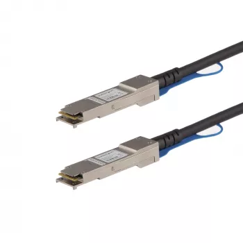 StarTech.com cable Direct Attach Twinax QSFP+ a QSFP+ 40G de 0,5m compatible con Juniper EX-QSFP-40GE-DAC-50CM – DAC de cobre QSFP+ 40GbE 40 Gbps Low Power módulo transceptor pasivo DAC