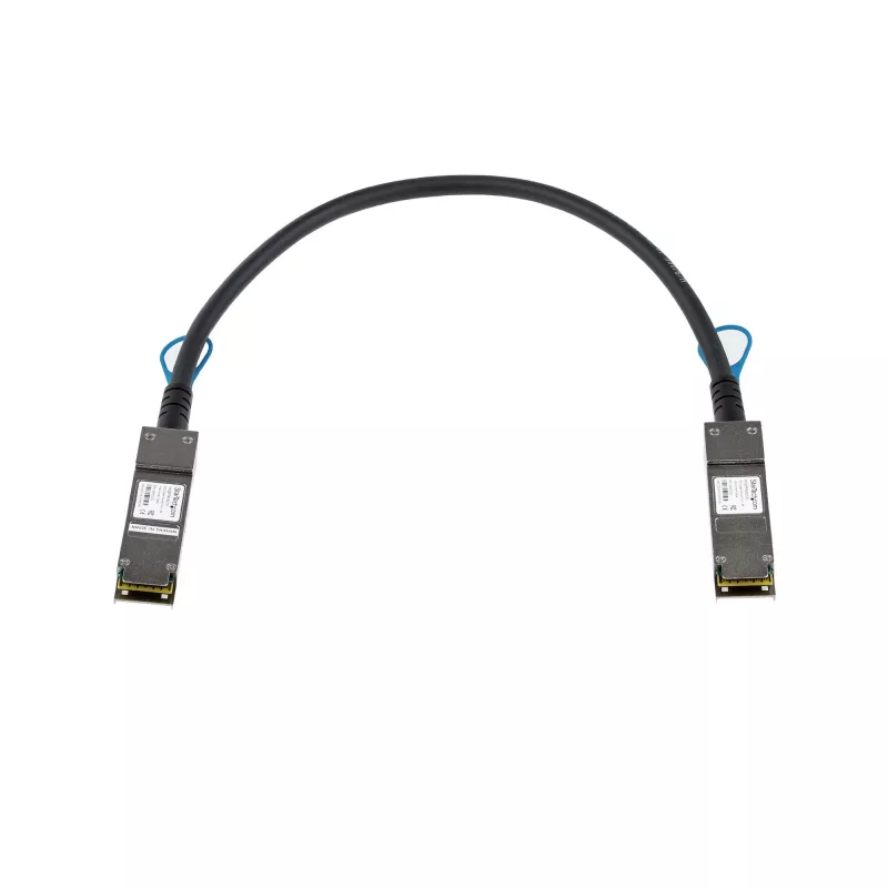 StarTech.com cable Direct Attach Twinax QSFP+ a QSFP+ 40G de 0,5m compatible con Juniper EX-QSFP-40GE-DAC-50CM – DAC de cobre QSFP+ 40GbE 40 Gbps Low Power módulo transceptor pasivo DAC