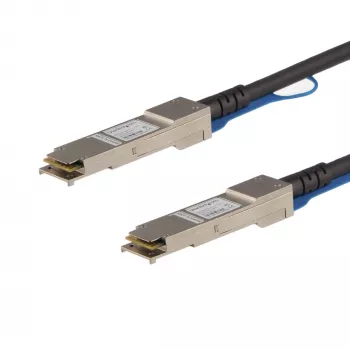 StarTech.com MSA Uncoded Compatible 5m 40G QSFP+ a QSFP+ Cable de conexión directa Breakout Twinax – 40 GbE QSFP+ DAC de cobre 40 Gbps Módulo transceptor pasivo de bajo consumo DAC