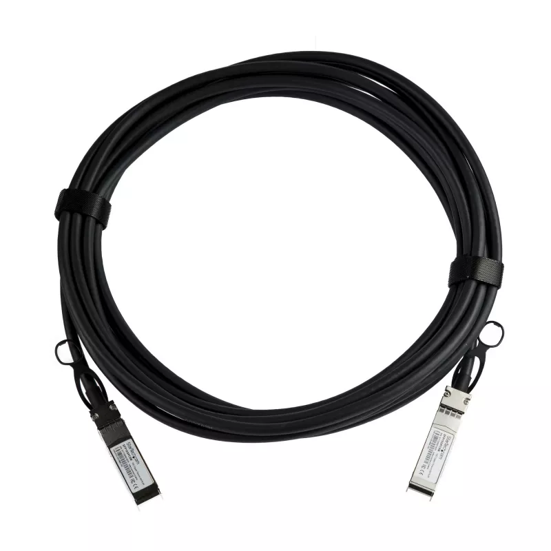 StarTech.com MSA Uncoded Compatible 5m 10G SFP+ a SFP+ Cable de conexión directa Breakout Twinax – 10 GbE SFP+ DAC de cobre 10 Gbit/s Módulo transceptor pasivo de bajo consumo