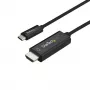 StarTech.com Cable USB-C a HDMI de 1,8 m (6 ft.) – Cable adaptador de vídeo USB Type-C a HDMI 2.0 4K 60 Hz – Compatible con Thunderbolt 3 – Portátil a monitor/pantalla HDMI – DP 1.2 Alt Mode HBR2 – Negro