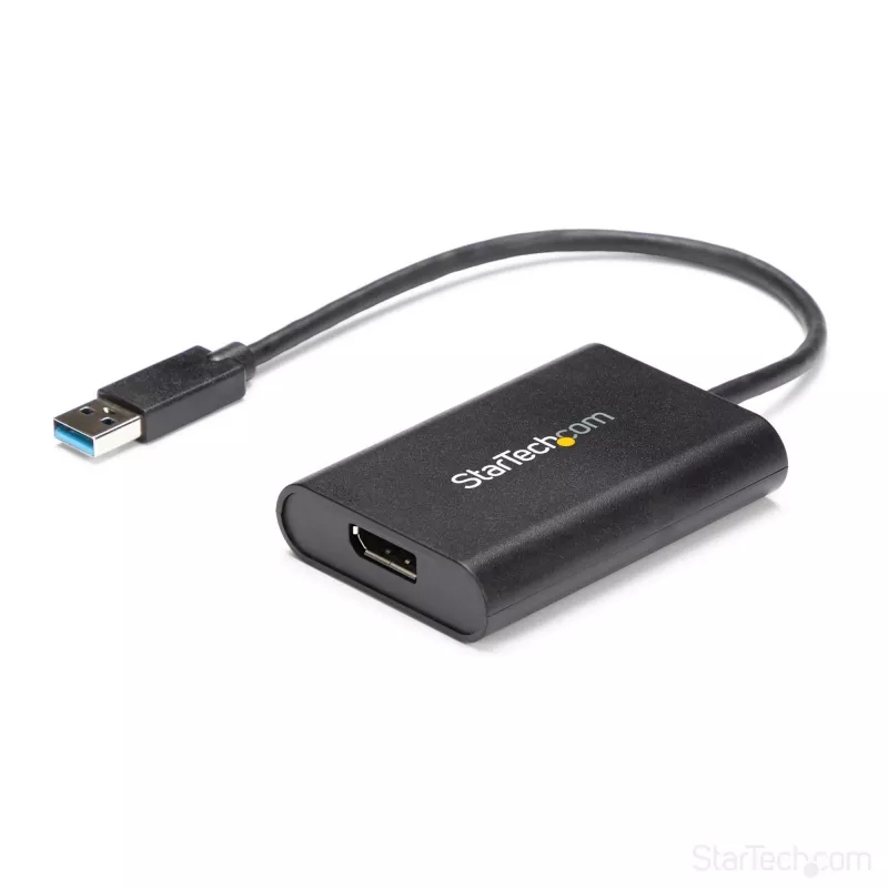 StarTech.com Adaptador USB 3.0 a DisplayPort, Convertidor USB DP para monitor Windows, 4K (sin soporte para macOS/ChromeOS/Linux) - TAA