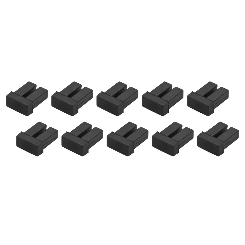 StarTech.com Tapones antipolvo LC SFP - Pack de 10, LC, goma, negro, switch de red, 18 mm, 15 mm