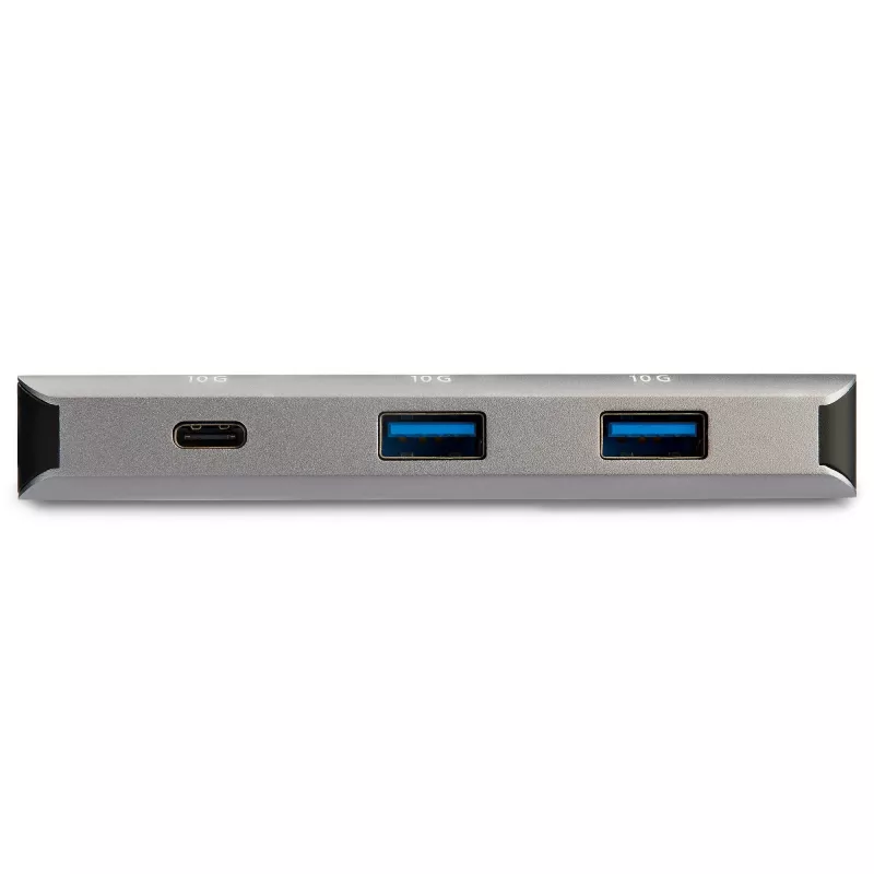 StarTech.com Hub USB-C de 3 puertos con puerto Gigabit Ethernet RJ45 GbE – 2x USB-A, 1x USB-C – SuperSpeed 10Gbps USB 3.1/3.2 Gen 2 adaptador hub Tipo C – alimentado por bus USB – aluminio – compatible con TB3~Hub USB-C de 3 puertos con puerto Gigabit Ethernet RJ45 GbE – 2x USB-A, 1x USB-C – SuperSpeed 10Gbps USB 3.2 Gen 2 adaptador hub Tipo C – alimentado por bus USB – aluminio – compatible con