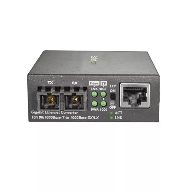 StarTech.com Convertidor de medios Gigabit Ethernet a fibra SC – 1000Base-LX – Monomodo – 10 km
