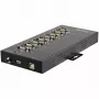 StarTech.com Hub serie de 8 puertos Adaptador USB a RS232/RS485/RS422 – Hub convertidor serie USB 2.0 a DB9 industrial – Certificado IP30 – Hub serie de metal montable en carril DIN – Protección ESD 15 kV