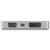 StarTech.com Adaptador de vídeo multipuerto USB-C con HDMI, VGA, Mini DisplayPort o DVI – Adaptador de monitor USB Type-C a HDMI 2.0 o mDP 1.2 (4K 60 Hz) – VGA o DVI (1080p) – Aluminio gris espacial