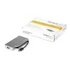 StarTech.com Adaptador de vídeo multipuerto USB-C con HDMI, VGA, Mini DisplayPort o DVI – Adaptador de monitor USB Type-C a HDMI 2.0 o mDP 1.2 (4K 60 Hz) – VGA o DVI (1080p) – Aluminio gris espacial