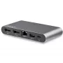 StarTech.com Dock USB-C – DisplayPort dual para monitor 4K – Estación de acoplamiento mini para portátil – Power Delivery 100 W passthrough – GbE, hub USB-A de 2 puertos – Adaptador multipuerto USB Type-C – Cable de 1 m
