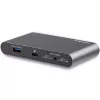 StarTech.com Dock USB-C – DisplayPort dual para monitor 4K – Estación de acoplamiento mini para portátil – Power Delivery 100 W passthrough – GbE, hub USB-A de 2 puertos – Adaptador multipuerto USB Type-C – Cable de 1 m