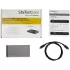 StarTech.com Dock USB-C – DisplayPort dual para monitor 4K – Estación de acoplamiento mini para portátil – Power Delivery 100 W passthrough – GbE, hub USB-A de 2 puertos – Adaptador multipuerto USB Type-C – Cable de 1 m
