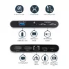 StarTech.com Dock USB-C – DisplayPort dual para monitor 4K – Estación de acoplamiento mini para portátil – Power Delivery 100 W passthrough – GbE, hub USB-A de 2 puertos – Adaptador multipuerto USB Type-C – Cable de 1 m