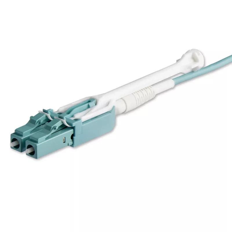 StarTech.com Cable de fibra óptica multimodo OM3 MTP(F)/PC a 4x LC/PC Duplex Breakout de 10m (30ft), OFNP Plenum, redes 40G, baja pérdida de inserción - Cable jumper de fibra óptica