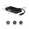 StarTech.com Adaptador multipuerto USB-C – Mini dock USB-C con vídeo VGA 1080p para un monitor – Power Delivery 60 W passthrough – USB 3.1 Gen 1 Type-A 5 Gbit/s, Gigabit Ethernet – Estación de acoplamiento