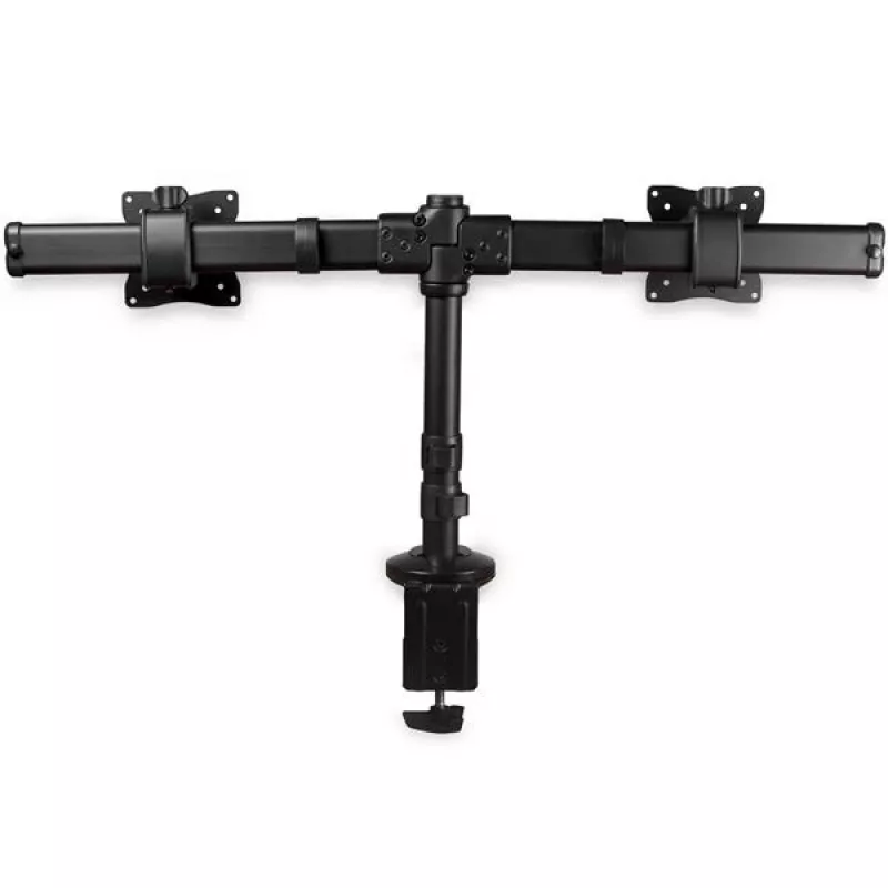 StarTech.com Brazo de doble monitor para montaje en escritorio - Barra transversal - Montaje con abrazadera de mesa/pasacables