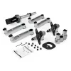 StarTech.com Soporte de mesa para dos monitores - Brazo de monitor articulado premium - Hasta 30 pulgadas para pantallas con montaje VESA - Soporte de monitor ajustable en altura - Giratorio/inclinable/orientable - Abrazadera/pasacables de mesa - Plata