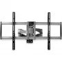 StarTech.com Soporte de pared para TV totalmente articulado – Soporte de pared para TV orientable de alta capacidad para pantallas VESA de 32 pulgadas a 75 pulgadas (165 lb/75 kg) – Brazo inclinable/orientable universal ajustable para pantallas planas – Plata