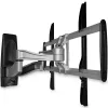 StarTech.com Soporte de pared para TV totalmente articulado – Soporte de pared para TV orientable de alta capacidad para pantallas VESA de 32 pulgadas a 75 pulgadas (165 lb/75 kg) – Brazo inclinable/orientable universal ajustable para pantallas planas – Plata