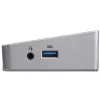 StarTech.com Dock USB-C 4K, Estación de acoplamiento triple monitor UHD 4K, Mac y Windows, USB-C a HDMI y DisplayPort, Power Delivery 100W, hub USB 5Gbit/s de 5x – TAA