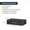 StarTech.com Switch KVM DisplayPort de 2 puertos - 4K 60Hz - Pantalla única - Switch KVM DP 1.2 UHD de dos puertos USB con hub USB 3.0 y audio integrados - Dell HP Apple Lenovo - Conforme TAA