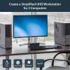StarTech.com Switch KVM DisplayPort de 2 puertos - 4K 60Hz - Pantalla única - Switch KVM DP 1.2 UHD de dos puertos USB con hub USB 3.0 y audio integrados - Dell HP Apple Lenovo - Conforme TAA