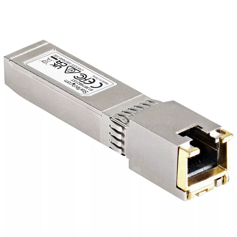 StarTech.com HPE 813874-B21 Compatible Módulo SFP+ - 10GBASE-T - SFP a RJ45 Cat6/Cat5e - 10GE Gigabit Ethernet SFP+ - RJ-45 30m - HPE BladeSystem, c-Class