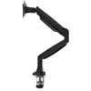 StarTech.com Brazo de monitor de mesa – Brazo de monitor VESA ergonómico resistente – Pantalla individual de 9 kg – Totalmente articulado, ajustable en altura, articulado – Aluminio – Abrazadera en C/pasacables – Negro