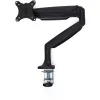 StarTech.com Brazo de monitor de mesa – Brazo de monitor VESA ergonómico resistente – Pantalla individual de 9 kg – Totalmente articulado, ajustable en altura, articulado – Aluminio – Abrazadera en C/pasacables – Negro