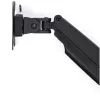 StarTech.com Brazo de monitor de mesa – Brazo de monitor VESA ergonómico resistente – Pantalla individual de 9 kg – Totalmente articulado, ajustable en altura, articulado – Aluminio – Abrazadera en C/pasacables – Negro