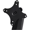 StarTech.com Brazo de monitor de mesa – Brazo de monitor VESA ergonómico resistente – Pantalla individual de 9 kg – Totalmente articulado, ajustable en altura, articulado – Aluminio – Abrazadera en C/pasacables – Negro
