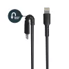 StarTech.com Cable USB-A a Lightning negro resistente de 6 pies (2 m) – Cable de carga/sincronización USB Type-A a Lightning resistente de fibra aramida de alta resistencia – Certificado Apple MFi para iPad/iPhone 12