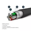 StarTech.com Cable USB-A a Lightning negro resistente de 6 pies (2 m) – Cable de carga/sincronización USB Type-A a Lightning resistente de fibra aramida de alta resistencia – Certificado Apple MFi para iPad/iPhone 12