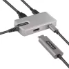 StarTech.com Adaptador multipuerto USB-C – USB-C a HDMI 2.0 4K 60Hz, Power Delivery 100 W passthrough – Hub USB de 3 puertos 10 Gbit/s – Mini dock USB Type-C portátil – Cable de 25 cm