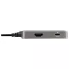 StarTech.com Adaptador multipuerto USB-C – USB-C a HDMI 2.0 4K 60Hz, Power Delivery 100 W passthrough – Hub USB de 3 puertos 10 Gbit/s – Mini dock USB Type-C portátil – Cable de 25 cm