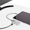 StarTech.com Adaptador multipuerto USB-C – USB-C a HDMI 2.0 4K 60Hz, Power Delivery 100 W passthrough – Hub USB de 3 puertos 10 Gbit/s – Mini dock USB Type-C portátil – Cable de 25 cm