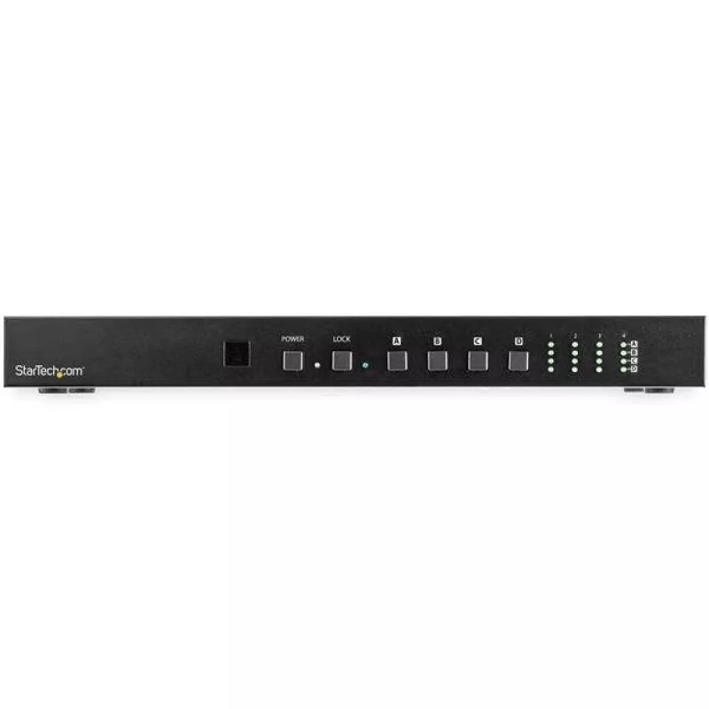 StarTech.com Switch de matriz HDMI 4x4 con control de audio y Ethernet – 4K 60Hz