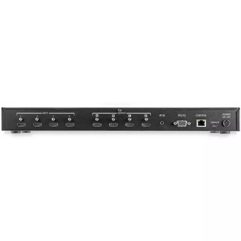 StarTech.com Switch de matriz HDMI 4x4 con control de audio y Ethernet – 4K 60Hz