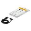 StarTech.com Cable USB-A a Lightning resistente de 1 m – Negro, acodado 90°, duradero, reforzado con fibra aramida, cable de carga/sincronización USB Type-A a Lightning – Certificado Apple MFi – iPhone
