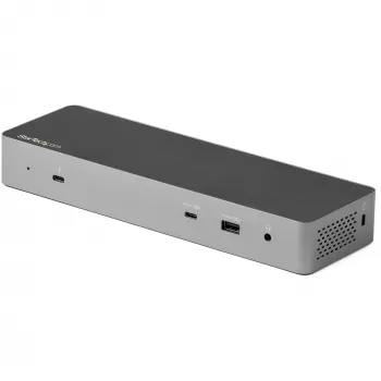 StarTech.com Estación de acoplamiento USB C para Macbook Pro/Air-M1/M2/M3/M4, compatible con Thunderbolt, HDMI/DisplayPort, Dual 4K 60Hz/Único 8K, Dock para portátil USB Type-C, Power Delivery 96W, USB 10Gbps