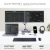 StarTech.com Estación de acoplamiento USB C para Macbook Pro/Air-M1/M2/M3/M4, compatible con Thunderbolt, HDMI/DisplayPort, Dual 4K 60Hz/Único 8K, Dock para portátil USB Type-C, Power Delivery 96W, USB 10Gbps
