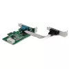 StarTech.com Tarjeta adaptadora serie RS232 PCI Express de 2 puertos – Controlador host serie PCIe RS232 – PCIe a serie DB9 – UART 16950 – Tarjeta de expansión de perfil bajo – Windows y Linux