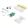 StarTech.com Tarjeta adaptadora serie RS232 PCI Express de 2 puertos – Controlador host serie PCIe RS232 – PCIe a serie DB9 – UART 16950 – Tarjeta de expansión de perfil bajo – Windows y Linux